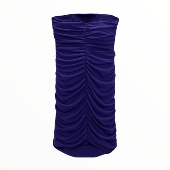 Floral Cut Out Bluish Dress Size S - Picture 10 of 11